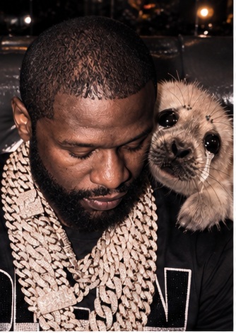 Floyd and seal portrait